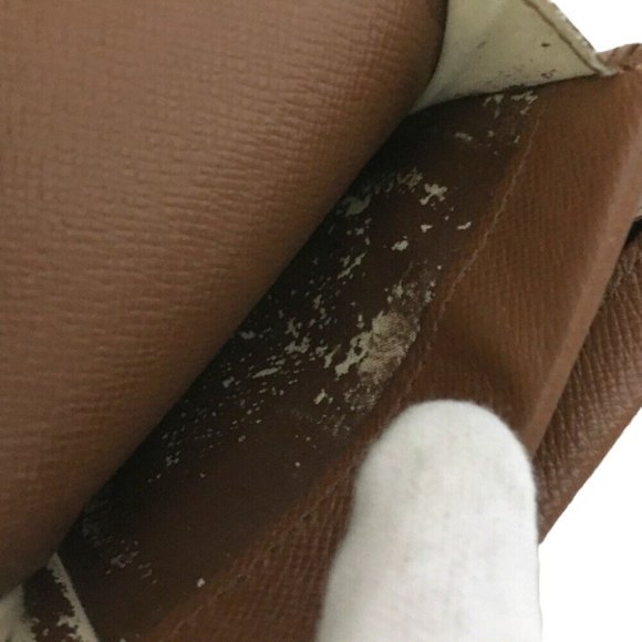 926131T Louis Vuitton Wallet Porte Monnaie Plat Brown Monogram - Picture 7 of 9